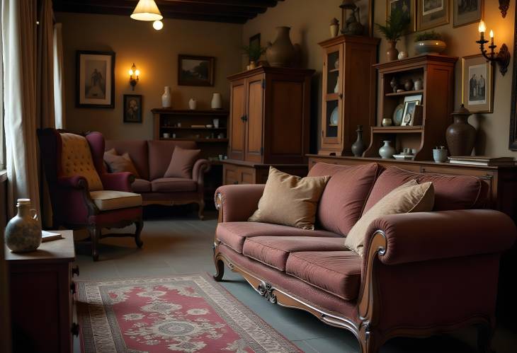 Classic Wooden Antiques in a Timeless Antique Furniture Shop